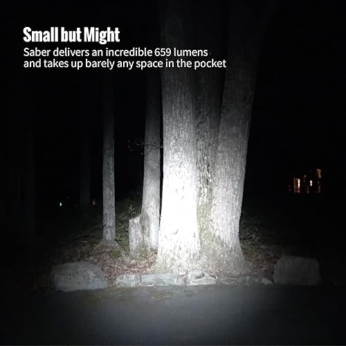Vista 11 de ThruNite Saber 659 lúmenes pequeña EDC linterna AA recargable, alto rendimiento SST20 LED mini linterna de bolsillo con clip
