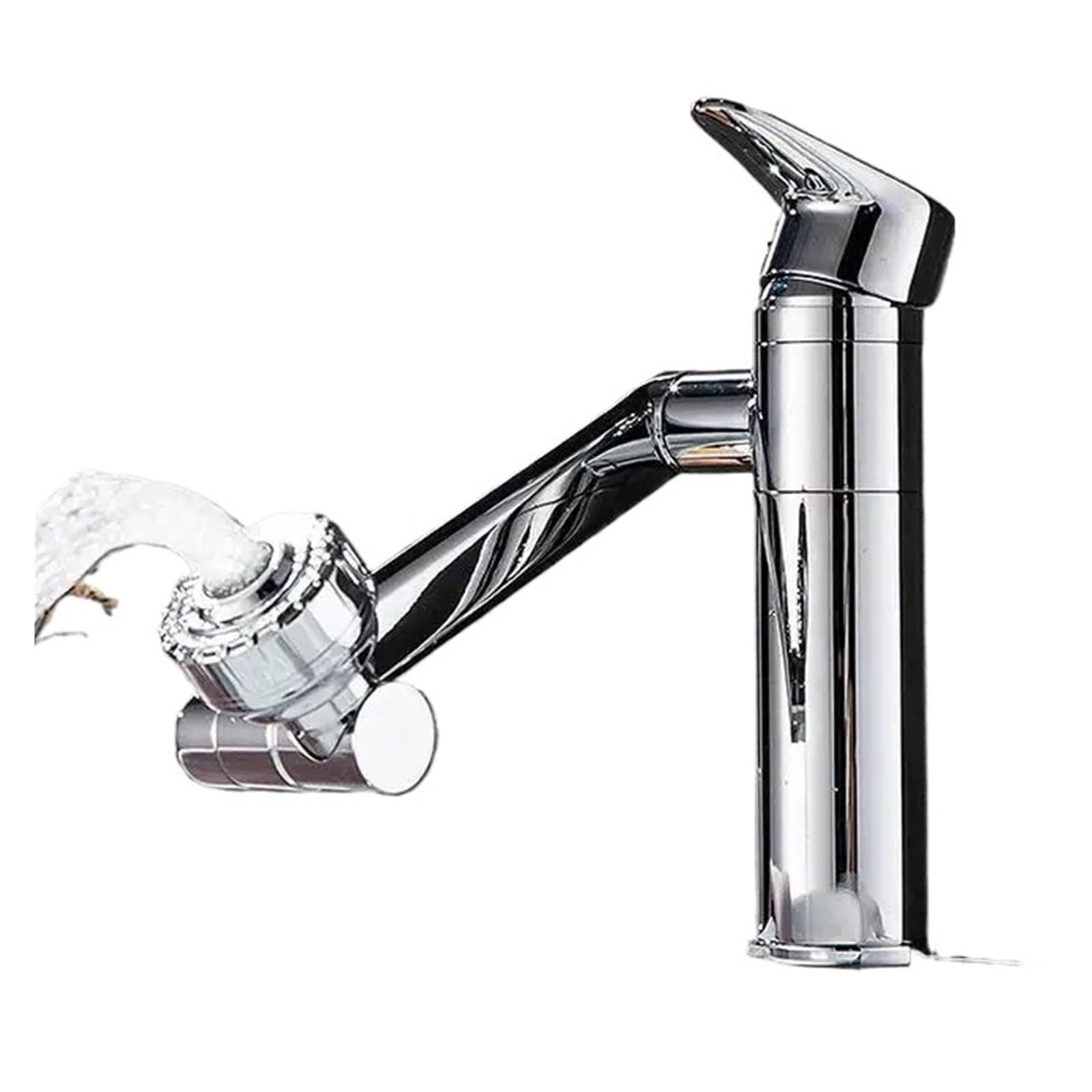 Rubinetto Girevole Universale A 360 Gradi Braccio Robotico Estensione For Lavabo Aeratore For Lavello Della Cucina 2 Modalità Extender Ben Fatto(Silver)