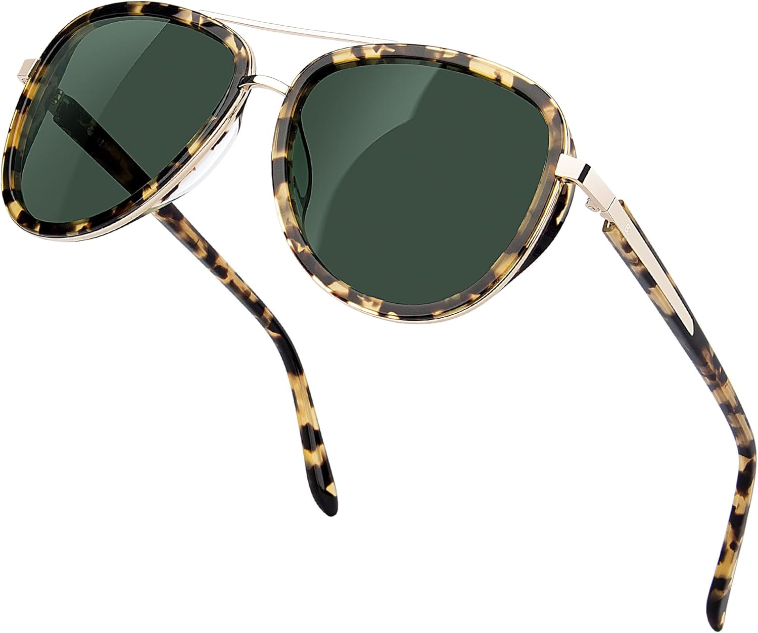 BIRCEN Polarized Sunglasses for Women UV - Protection Womens Retro Mirrored Shades with Acetate Frame BC2001