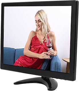 Yctze 12.1in TFT LED Monitor with VGA HD Multimedia AV B Digital Picture Frames12.1in TFT LED Monitor Portable Color Screen Display HD LED Monitor HD (UK Plug)