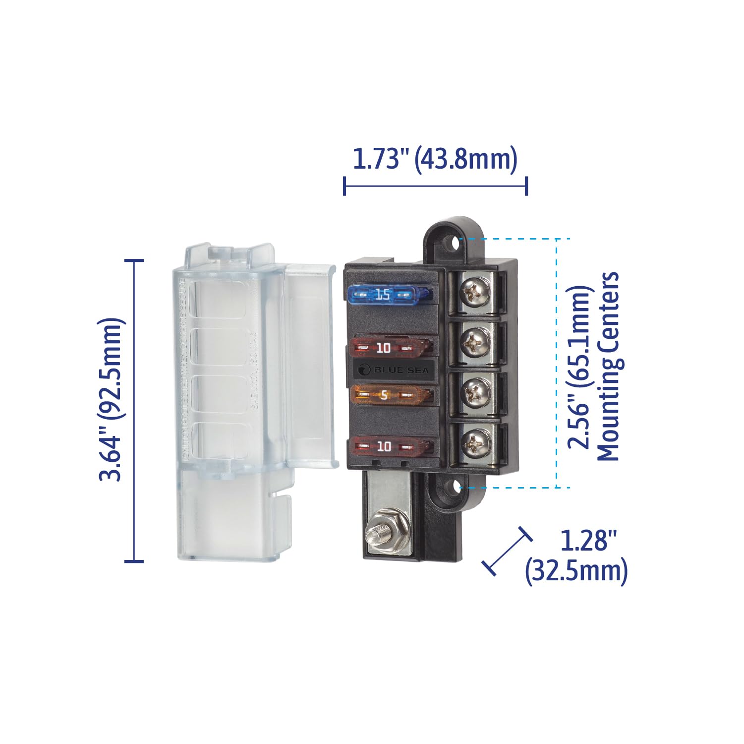 Blue Sea Systems 5045 blok bezpiecznikowy St Blade Mini 4 Cir-