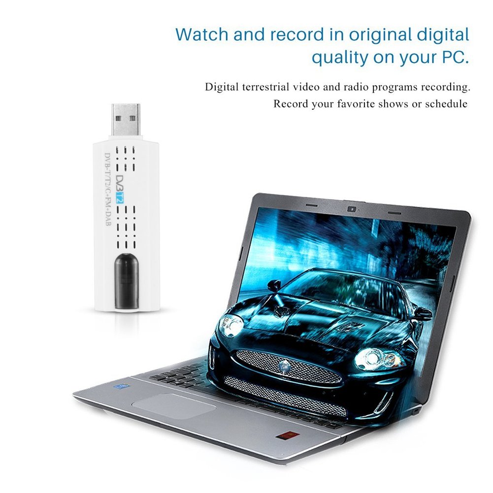 USB 2.0 Digital DVB-T/SDR++FM HDTV Sintonizador de TV Receptor