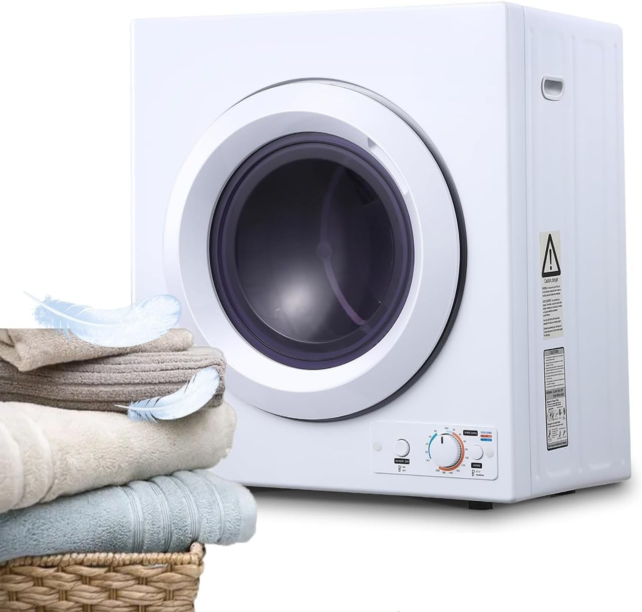 3-in-1 Clothes Dryer, 2 Temperatures 1400W Portable Dryer,Compact Clothes Dryer Machine Up to 14.4 Lbs of Clothes,Easy to Operate and Quiet for Apartment Home Dorm