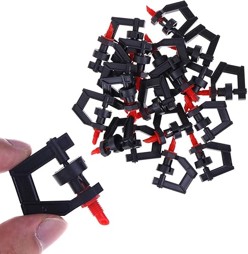 Miniatura 7 de Boquilla de trípode micro rotativa tipo G de 360, cabezal de rociadores, rociadores refractiva de nebulización para plantas de riego de refracción