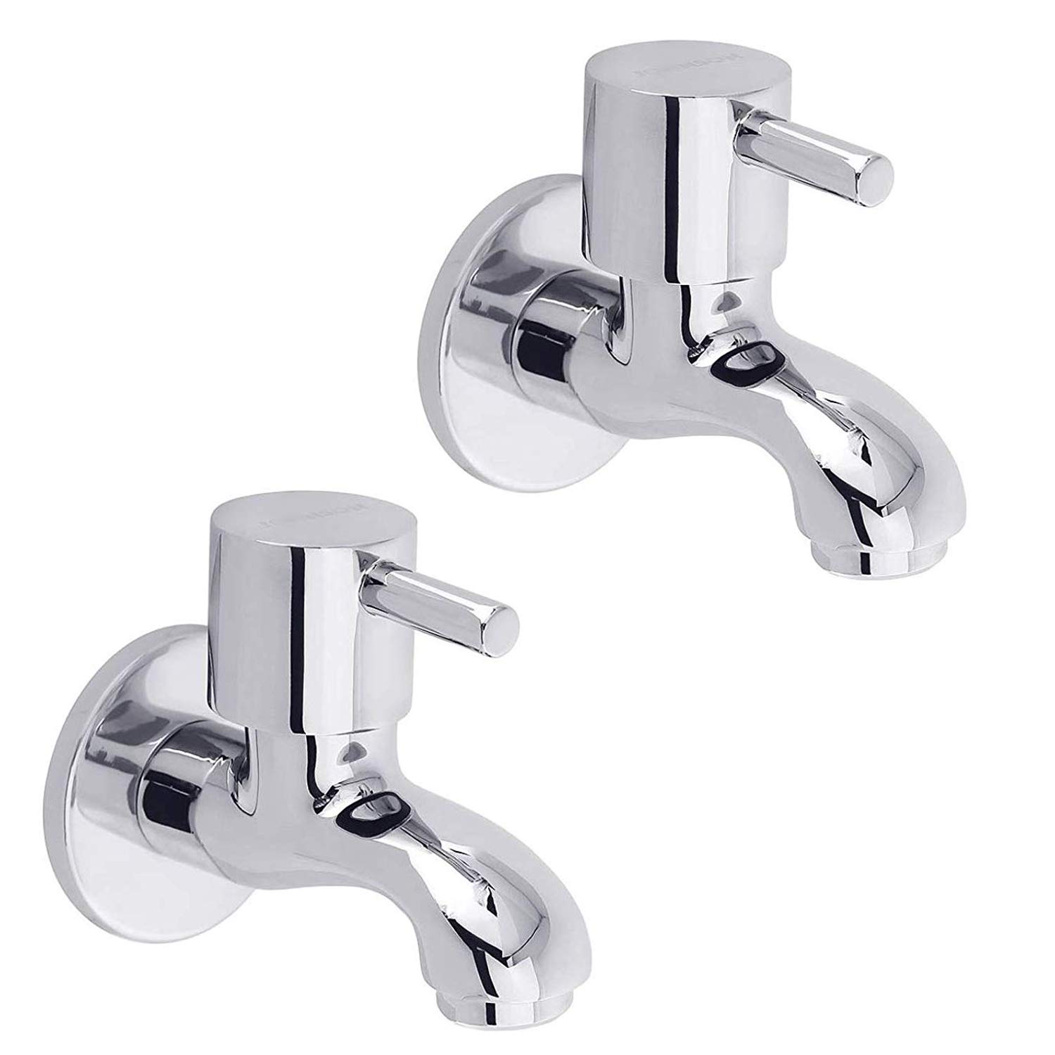 JOHNSON T2905C Ruby Brass Bib Cock With Wall Flange || 10 Year Warranty || Chrome Finish || (PACK OF 2 PCS)
