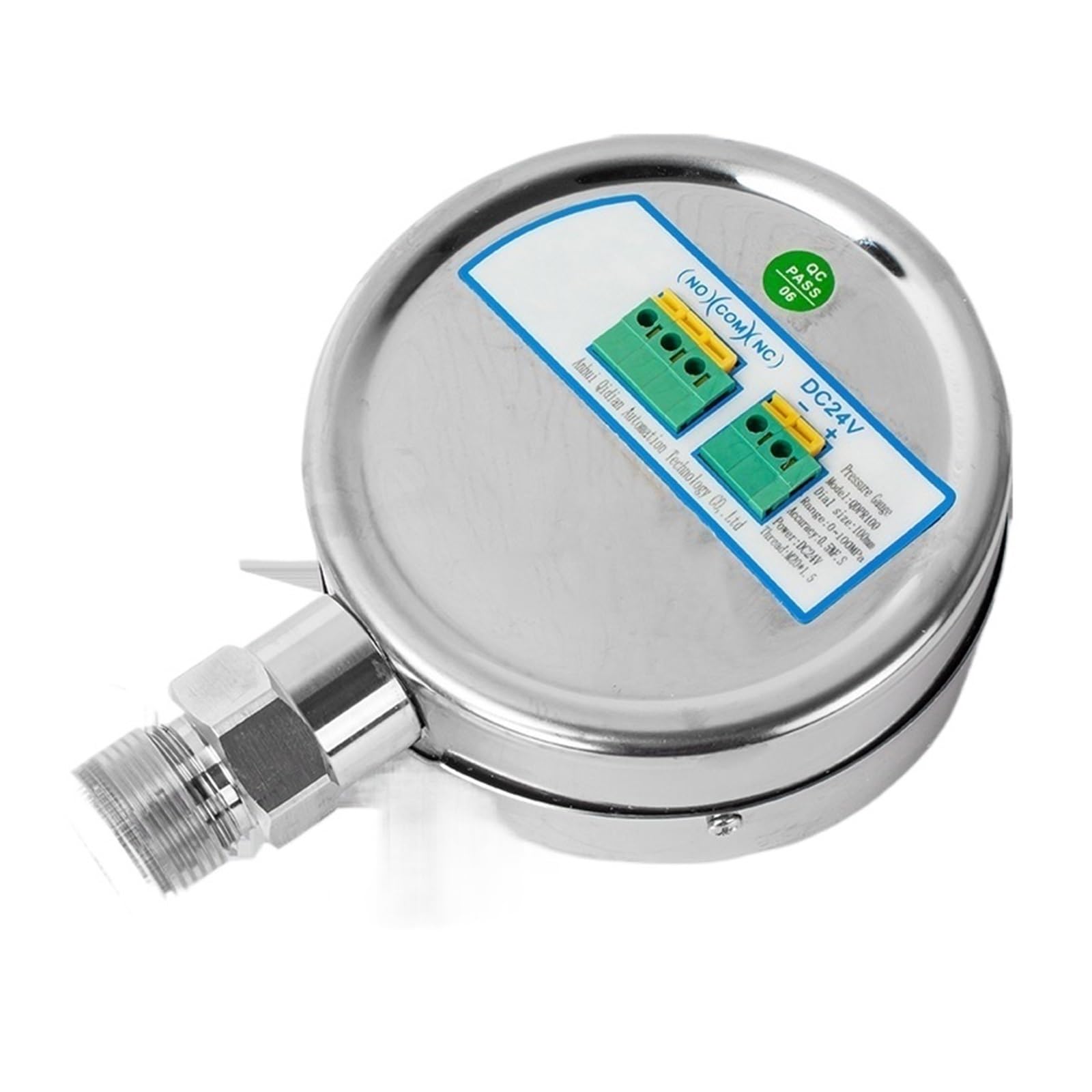 Manómetro digital de 0-60 MPa, manómetro hidráulico contacto electrónico con esfera 100 mm, presión 200 bar y 400, M20 x 1,5,Precisión del dial de precisión(M20-1.5 Radial,0-10Mpa)