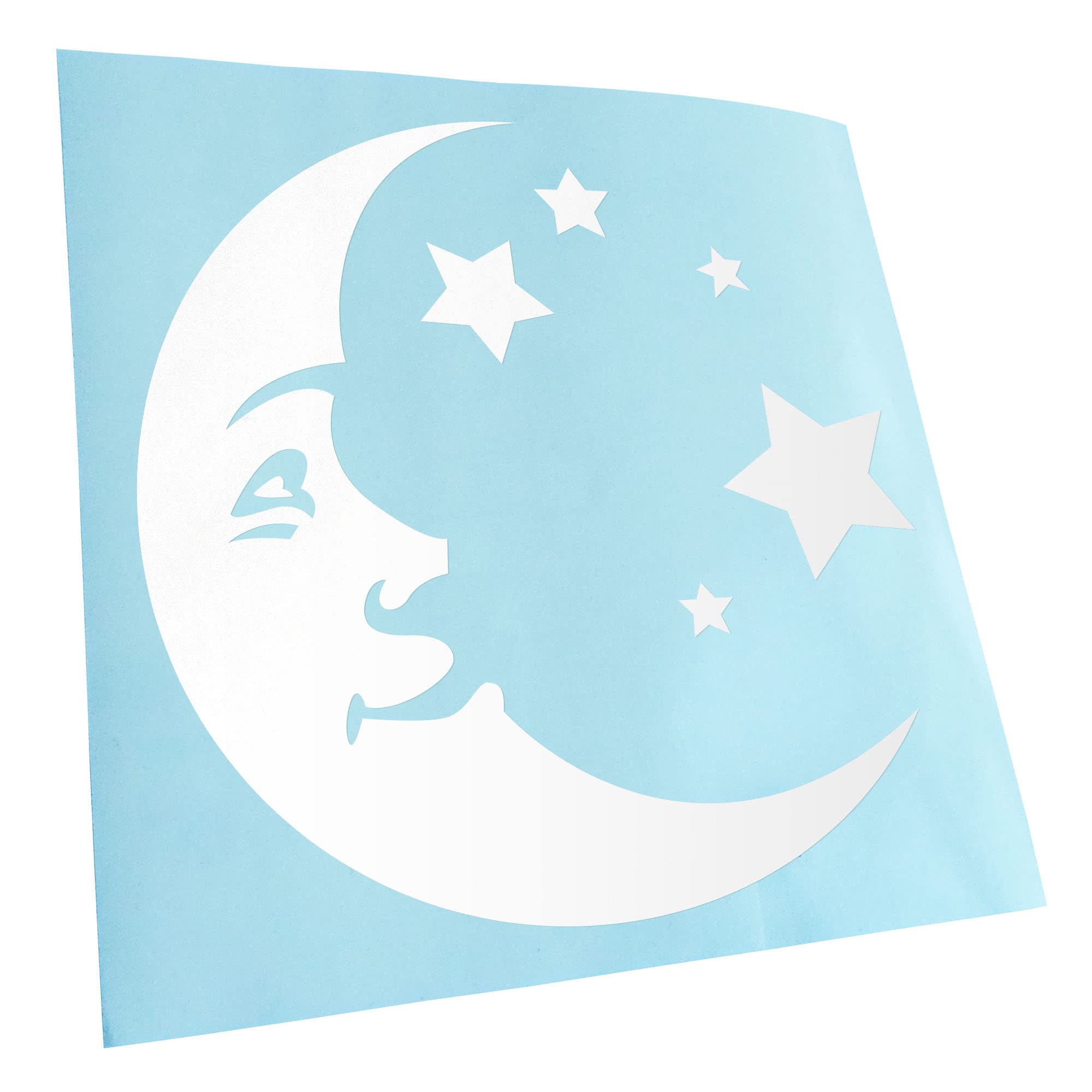 Moon and Stars JDM Decal Racing Die Cut Sticker 11 x 11 cm
