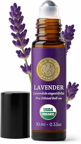 Miniatura 13 de Silk Road Organic Lavandula Angustifolia - Aerosol de aceite esencial de lavanda, 100% puro certificado por USDA para calmar, relajación y piel, 1