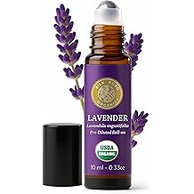 Silk Road Organic Lavender Essential Oil Roll On for Stress Relief, Sleep, Calm &amp; Relaxation | USDA Certified Aromatherapy Roller (10 ml)