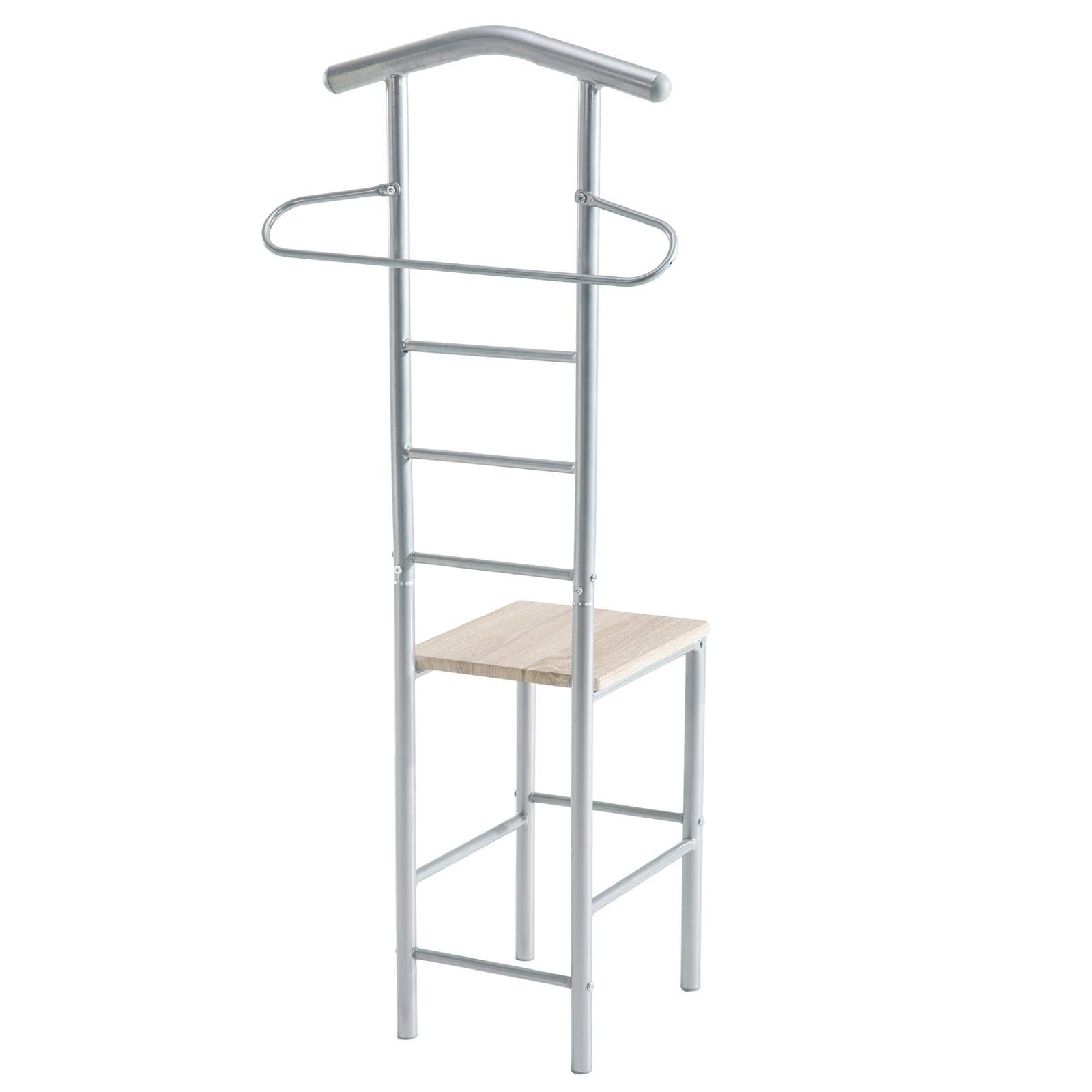 IDIMEX Herrendiener Stummer Diener Kleiderständer JIVO, in Sonoma Eiche,121 cm, Garderobe mit Hosenbügel