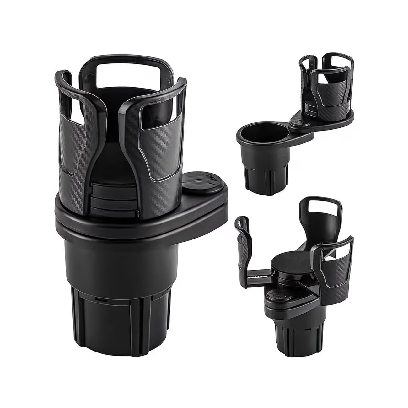 ONEMAJI Car Cup Holder Expander for Mercedes Benz EQE V295 350 2022 2023, Drinks Holder Bottle Holder Beverage Cradle Insert Rotating Storage Stand Sturdy Grip