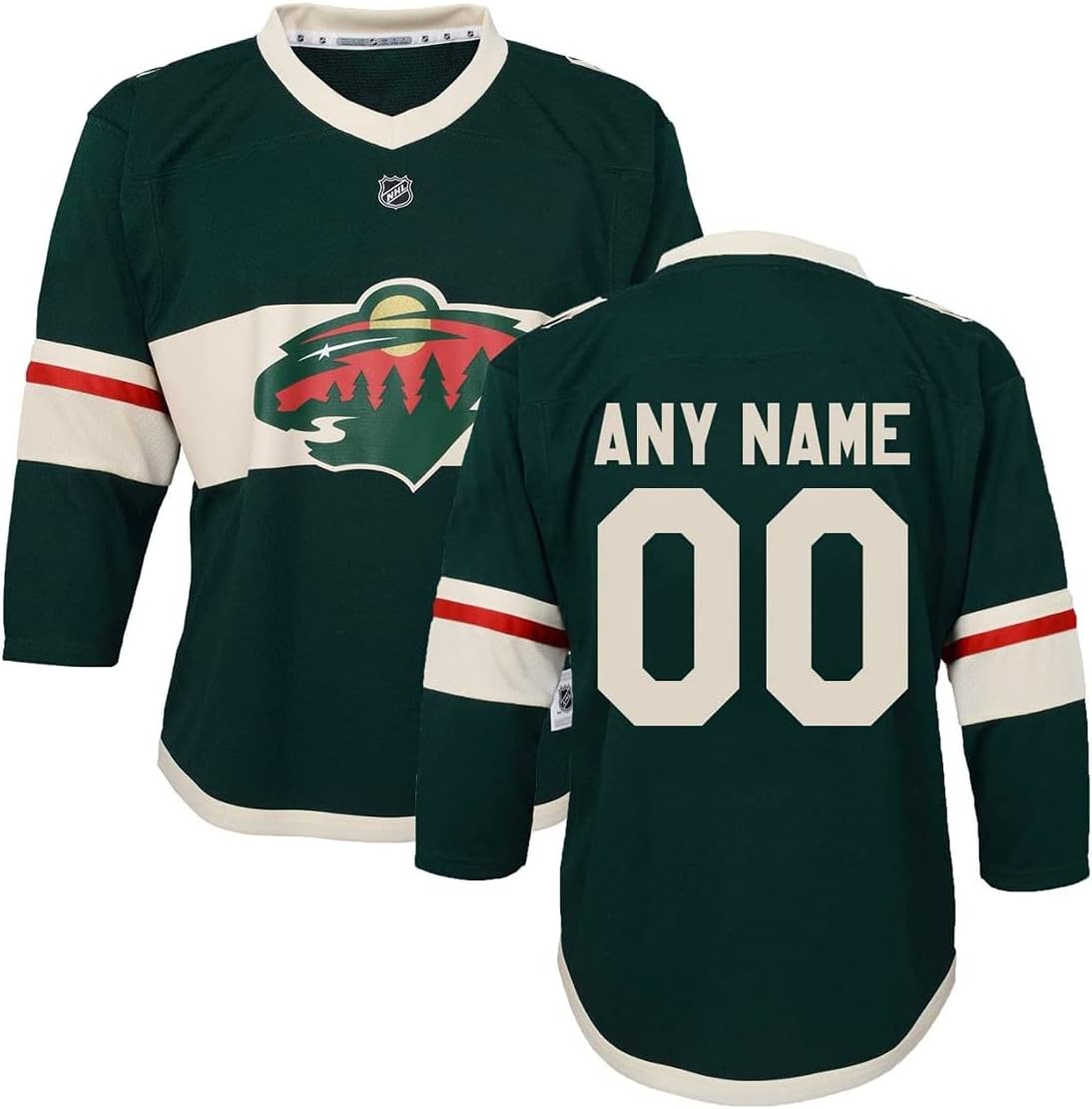 Custom Youth Minnesota Wild Hockey Jersey - Imprinted