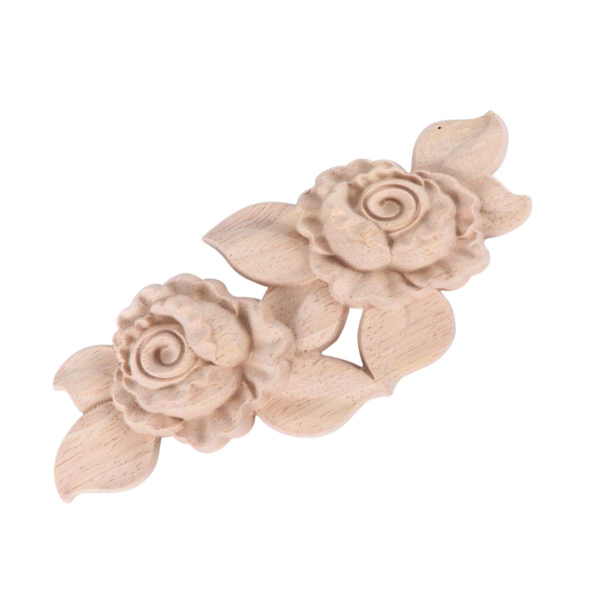 COHEALIRose Wooden Chips for DIY Crafts Unique Flower Shaped Wooden Pieces for Home Decoration for Parties and Creative Handcrafts