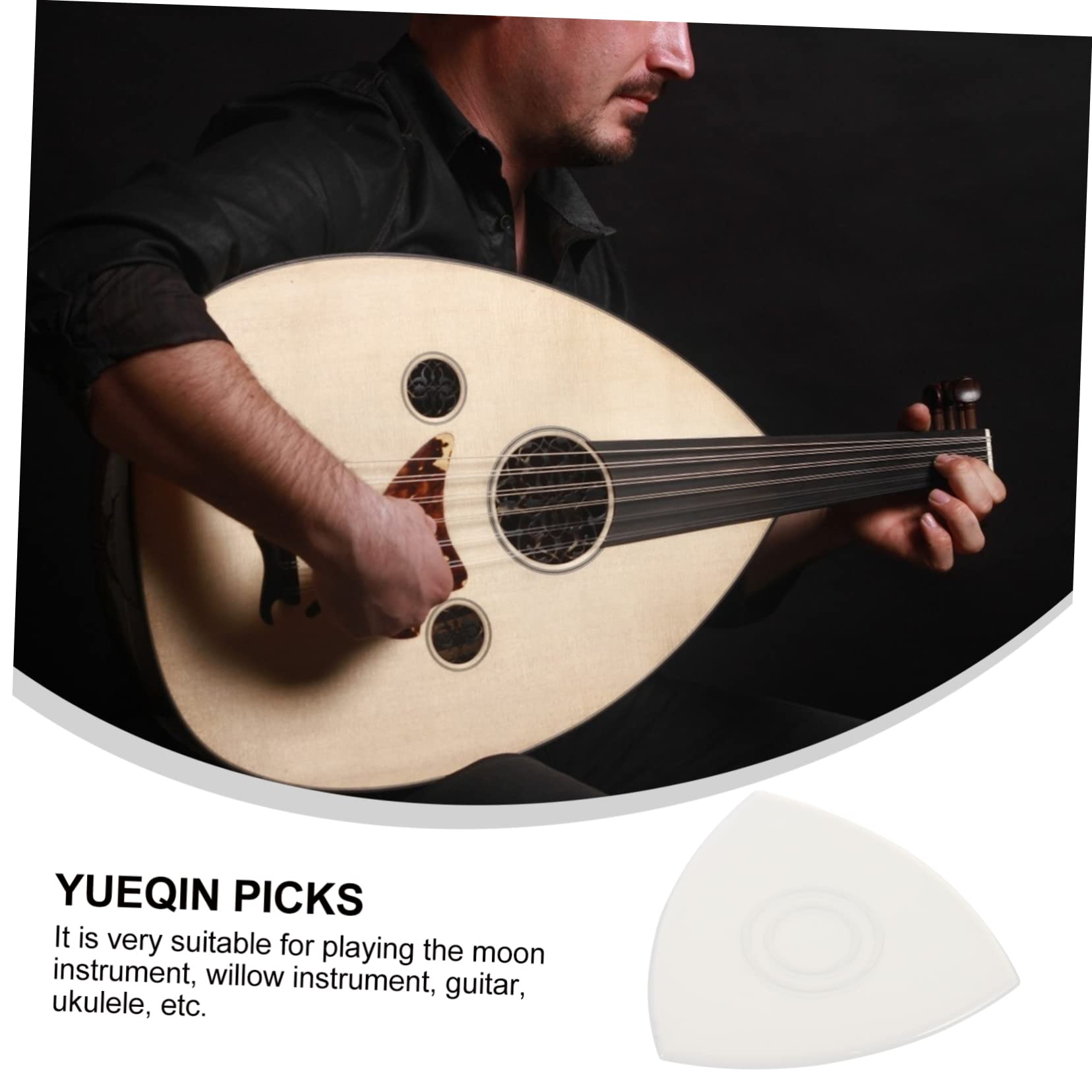 TOYANDONA 48pezzi Plettri Trasparenti Per Chitarra Nylon Professionale Antiscivolo Per Strumenti Musicali e Accessori Per Yueqin