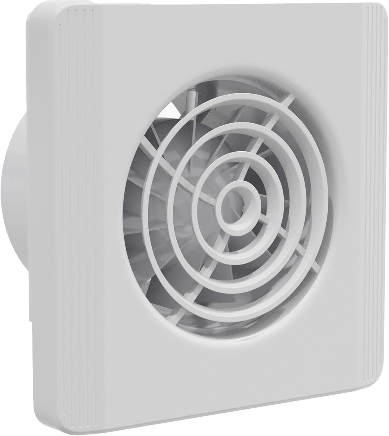 Silent Bathroom Extractor Fan with Timer 4 Inch 100mm Pure - White ...