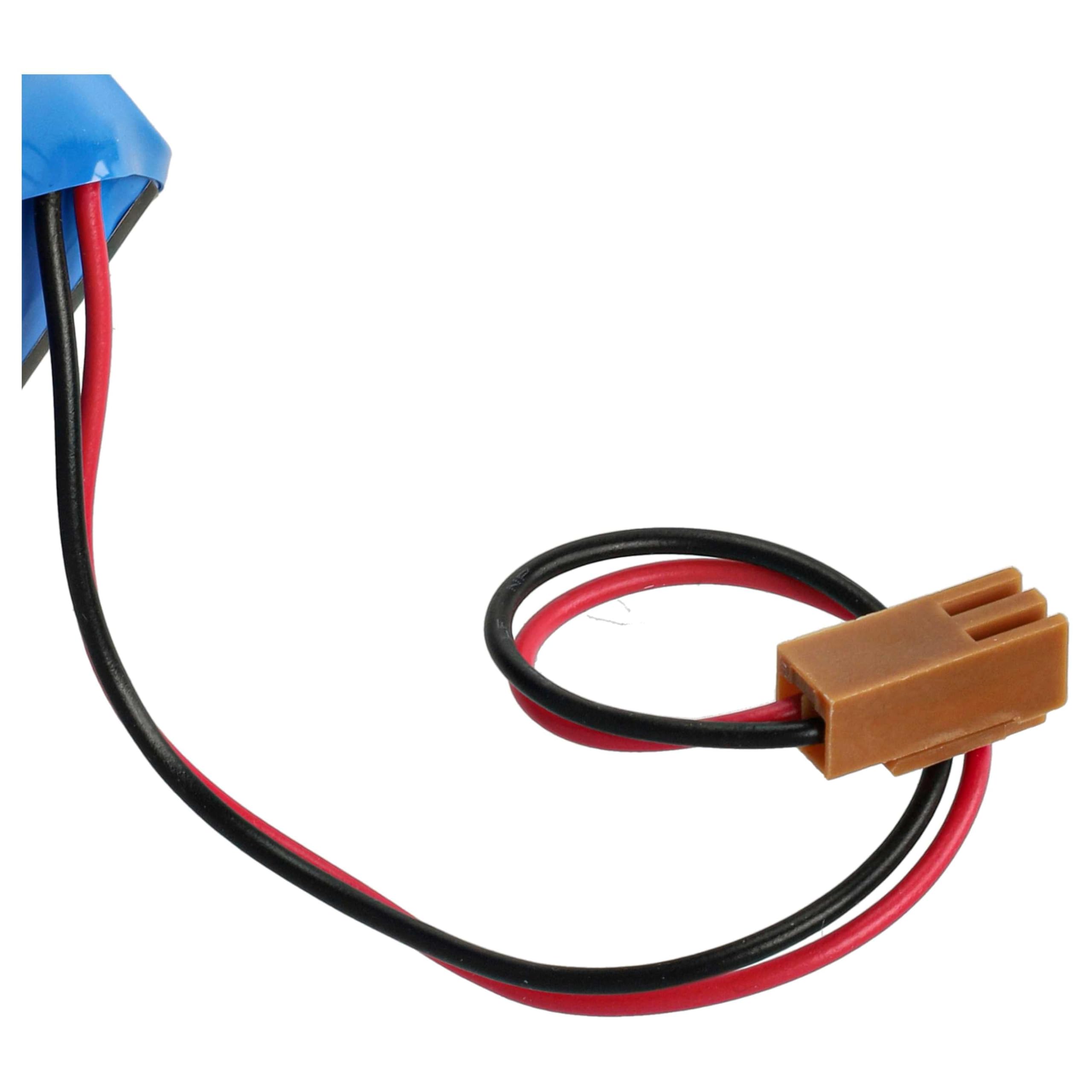 vhbw 5X batería reemplaza Dantona Matt Pack (con Conector marrón) para Controlador de periférico (2400 mAh, 6 V, Li-MnO2)