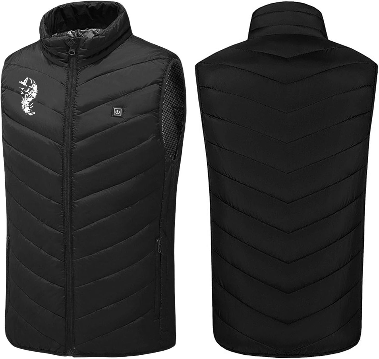 Heated Vest Men Heated Vest for Men Women with 8 Heating Zones Washable Sleeveless Jackets USB Winter Unisex Body Warm Thermal Coats