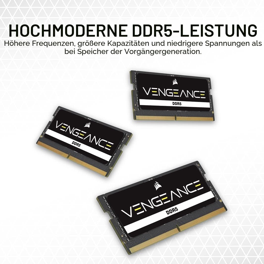CORSAIR Vengeance SODIMM DDR5 RAM 64GB 4800MHz CL40-40-40-77 1.10V