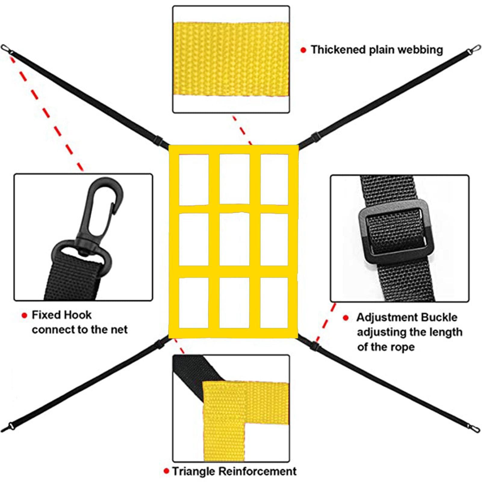 Rete da allenamento da baseball - Colpire Batting Catching Pitching Training Net - Backstop Screen Equipment Training Aid
