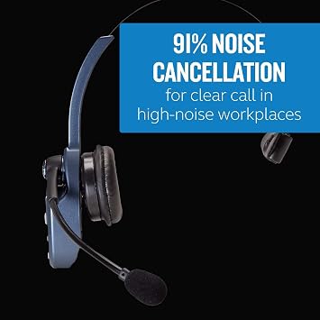 VXi BlueParrott B250-XTS (203100) Xtreme Noise Suppression Bluetooth Headset with Bonus Protective Carrying Case