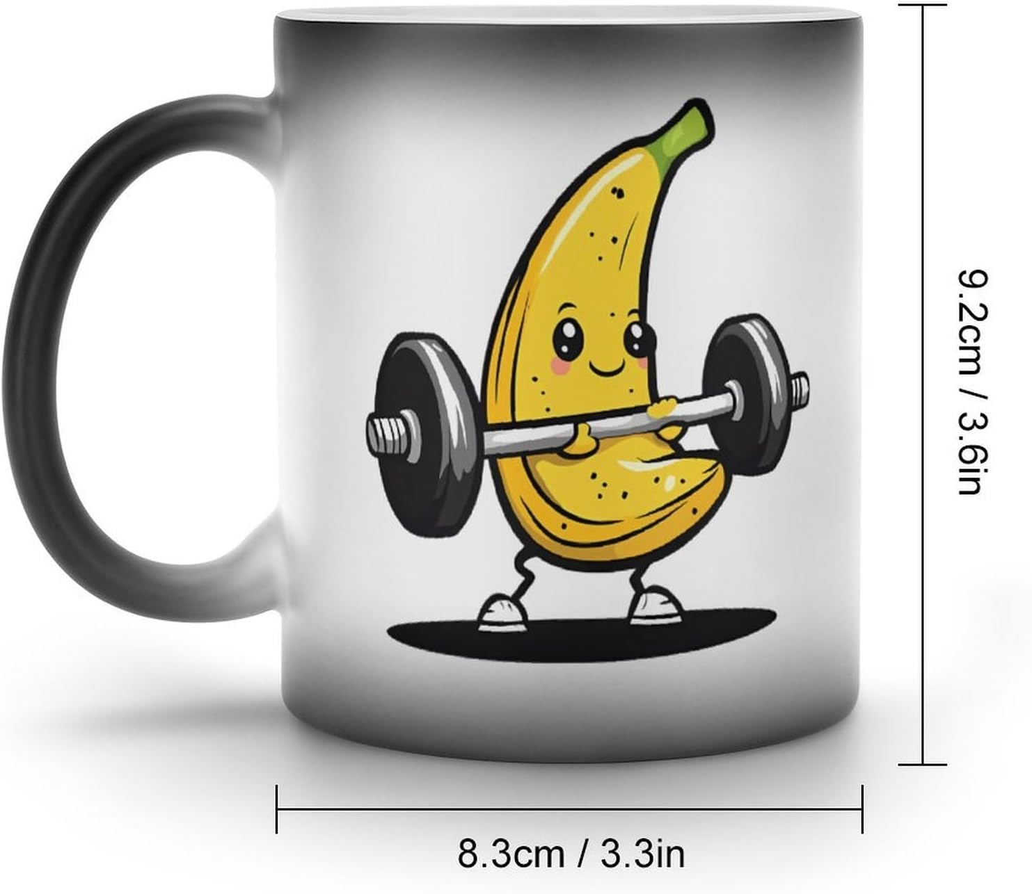 Bodybuilder Banana Funny Color Changing Coffee Mug Ceramic Magic Cup Personalized Discoloration Tea Mugs