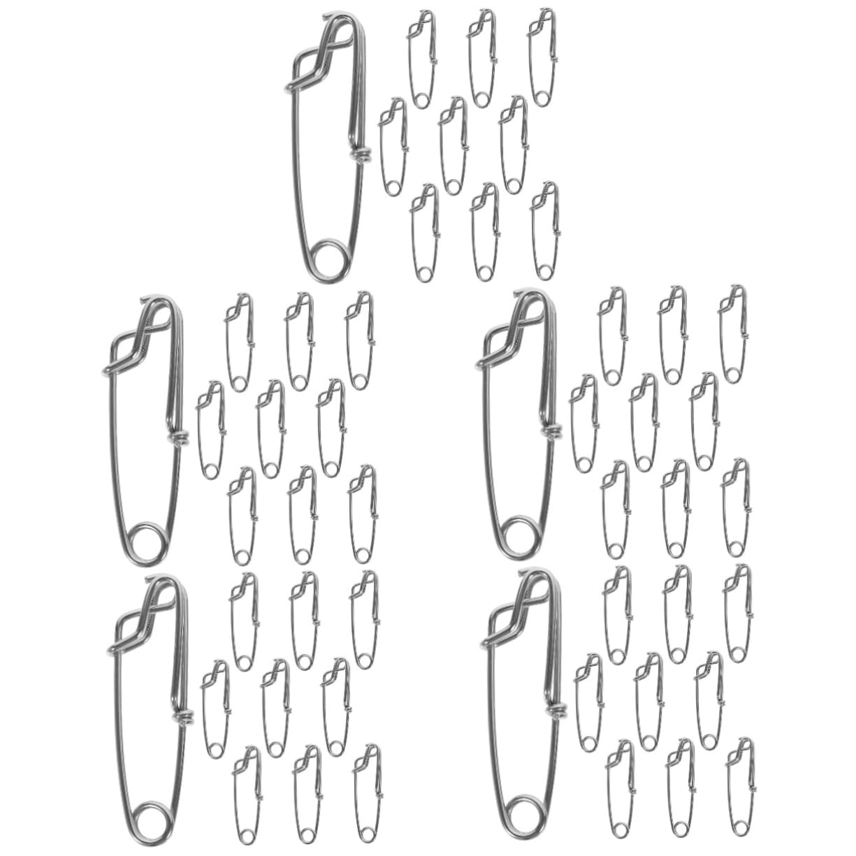 ibasenice 5 Ensembles Épingle À Paupières Connecteur Rapide Fishing Peches Poisson Accessoires De Pêche pour Hommes Accessoires De Pêche en Bateau Acier Inoxydable Silver 10 Pièces * 5