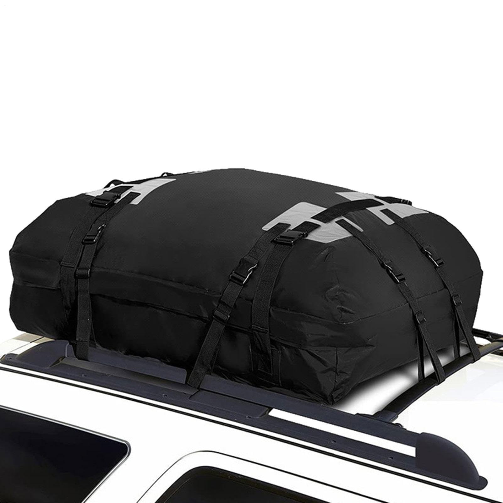 Borsa da tetto per auto, pieghevole, resistente, impermeabile, da viaggio | portatile, morbida, organizer per bagagli, campeggio, viaggi su strada, gite in famiglia, veicoli in movimento, avventure