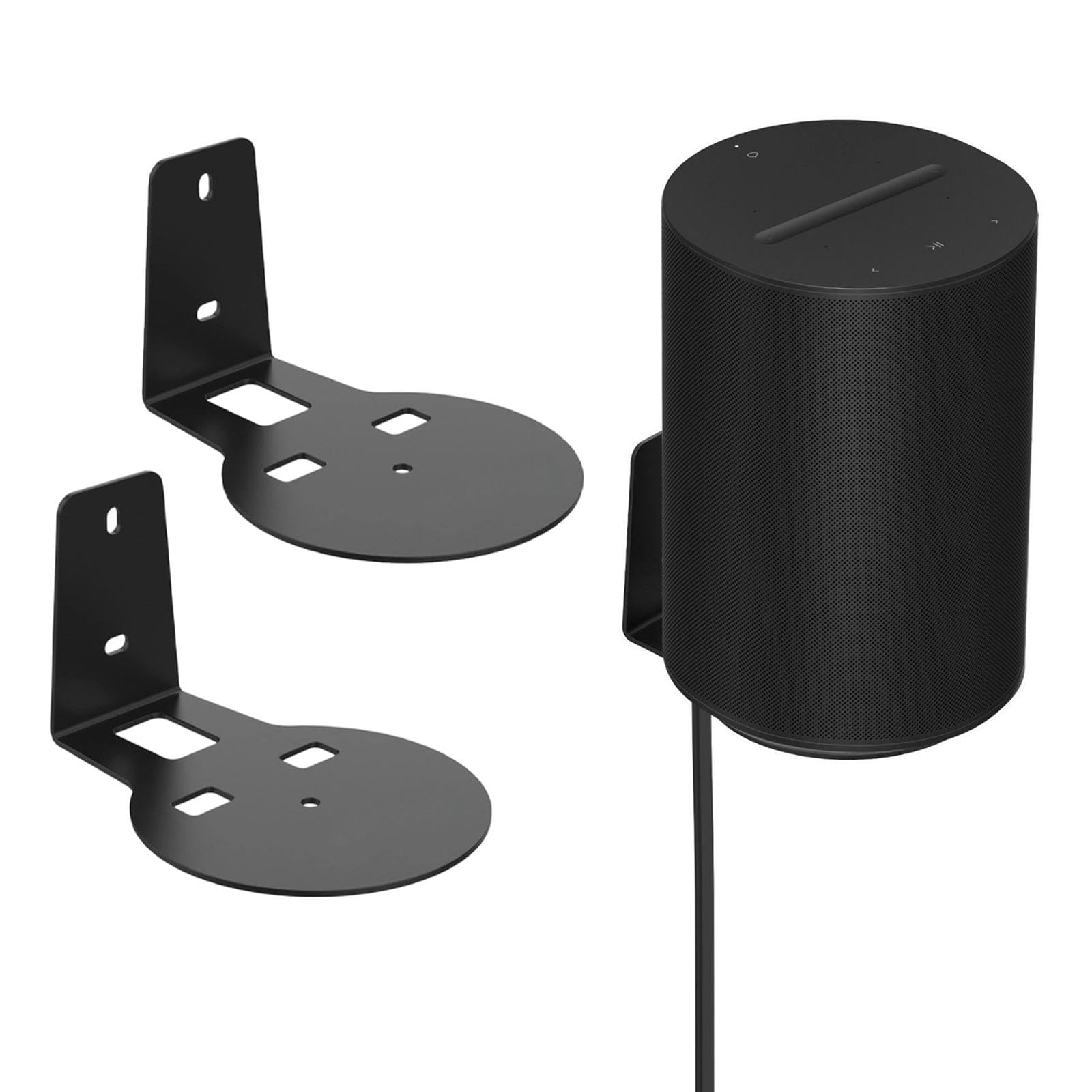 Soporte de Pared para Altavoz de 2 Piezas, Compacto, Resistente Y Robusto.