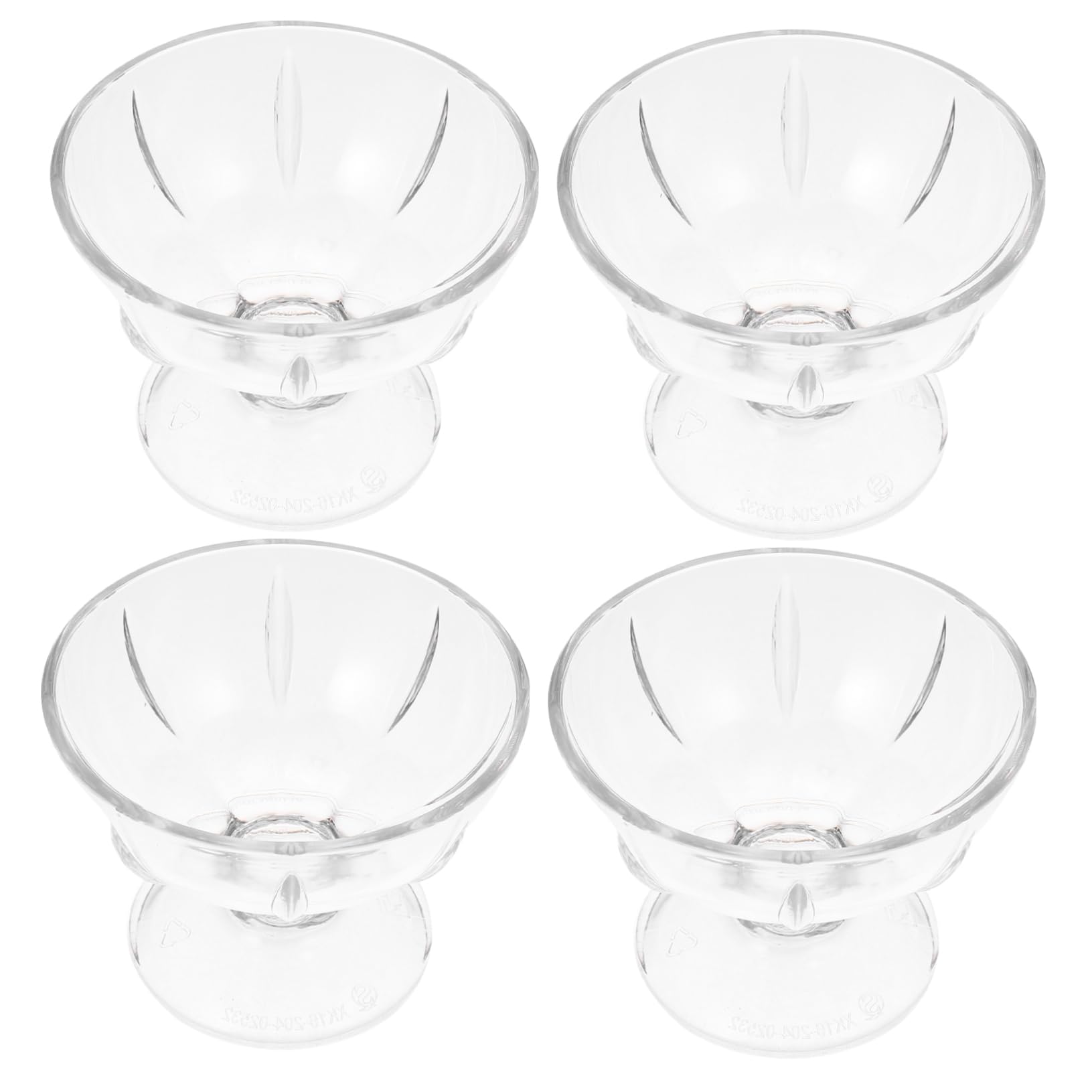 FOYTOKI 4pcs Ice Cream Cup Dessert Shooter Cup Condiment Containers Mini Parfait Cups Dessert Tasting Bowl Condiment Cups Drinking Cup Trifle Bowl Dessert Cups Juice Containers Clear Cups