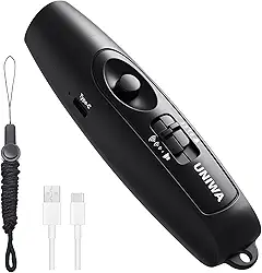 UNIWA Apito eletrônico com carregamento USB, apito de emergência manual de 3 tons e 3 de alto volume para professores de árbitros, apito elétrico de segurança para acampamento de jogos de esportes ao