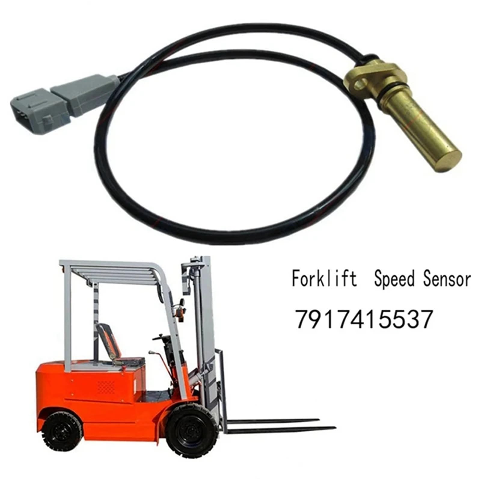 Car Speed Sensor Universal Fit For Czujnik prędkości o długości 45 mm 7917415537 pasujący do wózków widłowych Linde Electric E16/E20/T20/T30/E40/E50/H40/H50