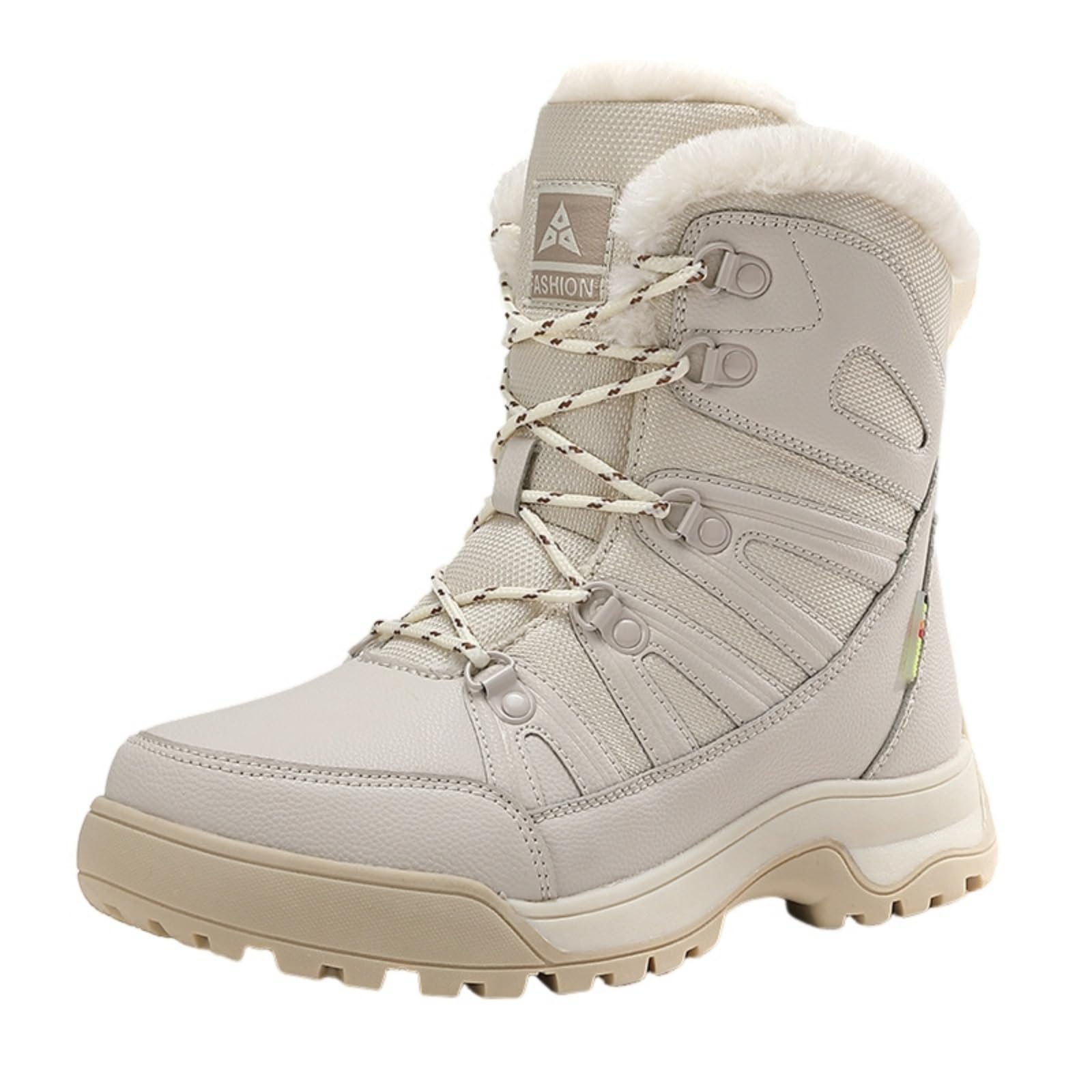 ENEN Bottes de Neige Imperméable Femme Homme 36-42, Bottes Femme Hiver Fourré Antidérapantes Semelle en Caoutchouc Chaude Confortable pour Extérieur, Randonnée