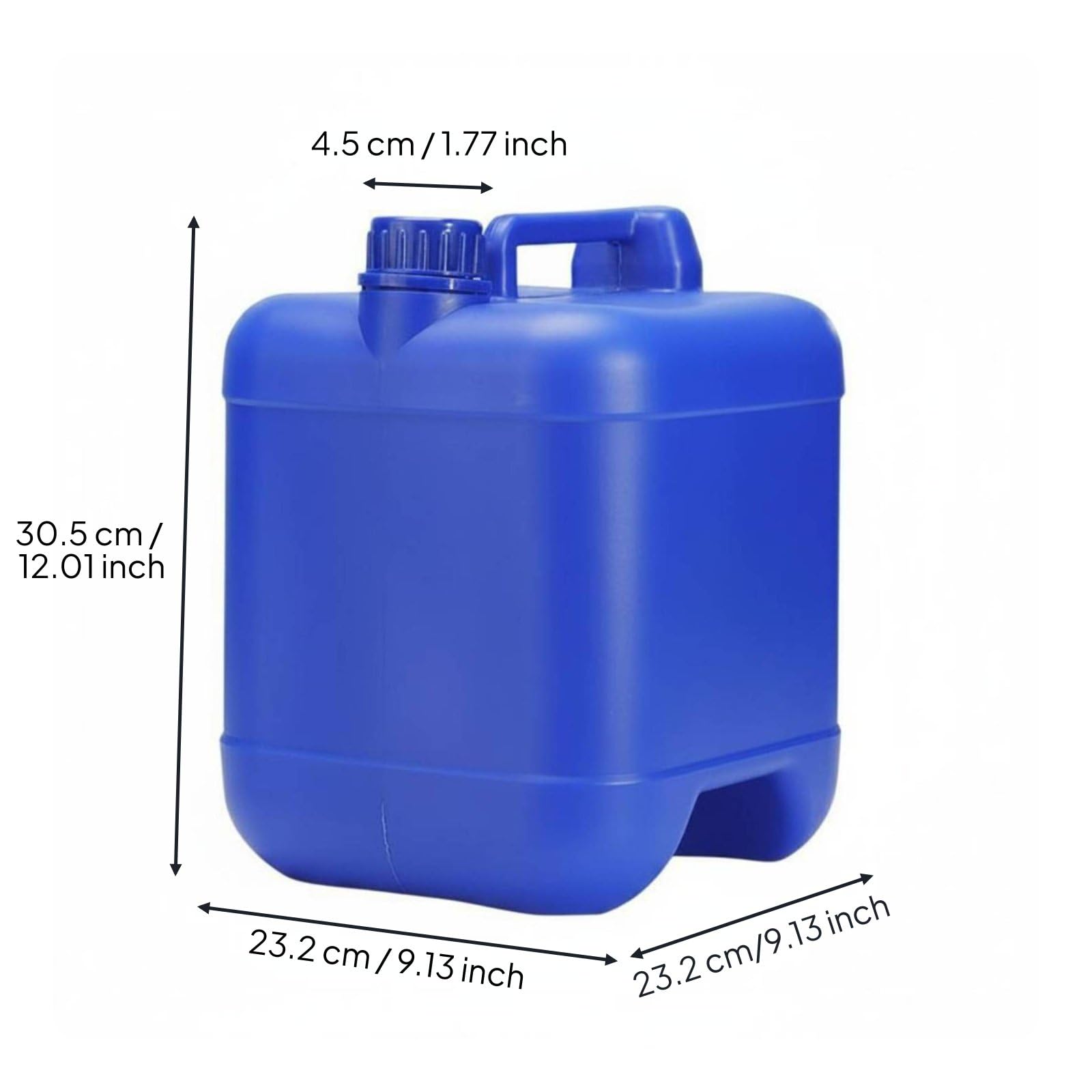 Bac de Rangement Empilable Conteneur Réservoir Bidon Hermétique Solide avec Filetage Étanche Empilable Grâce à Base et Dessus Emboîtables Adapté, Jaune, 10L