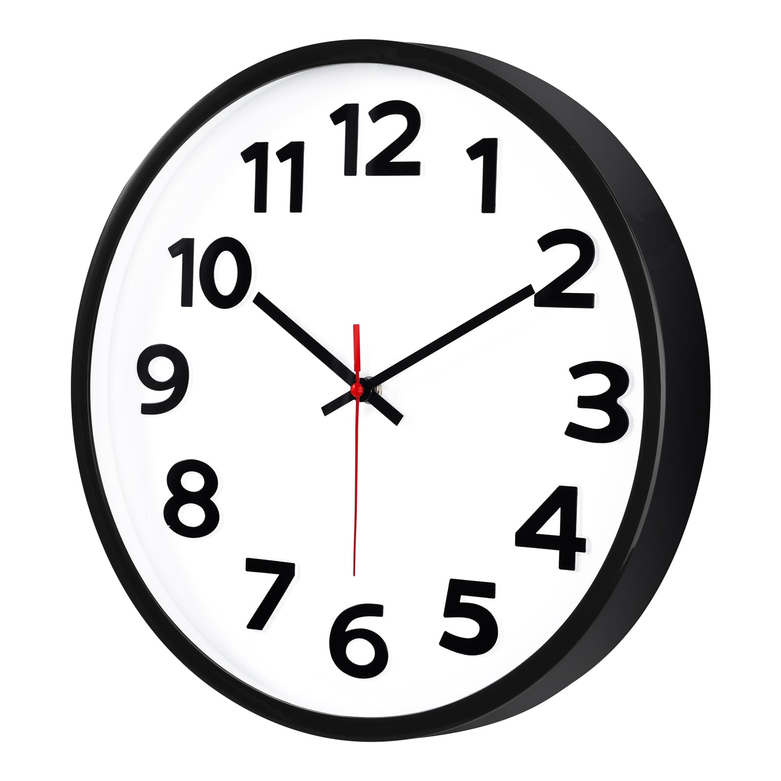 14-Inch Silent Wall Clock with Large Numbers