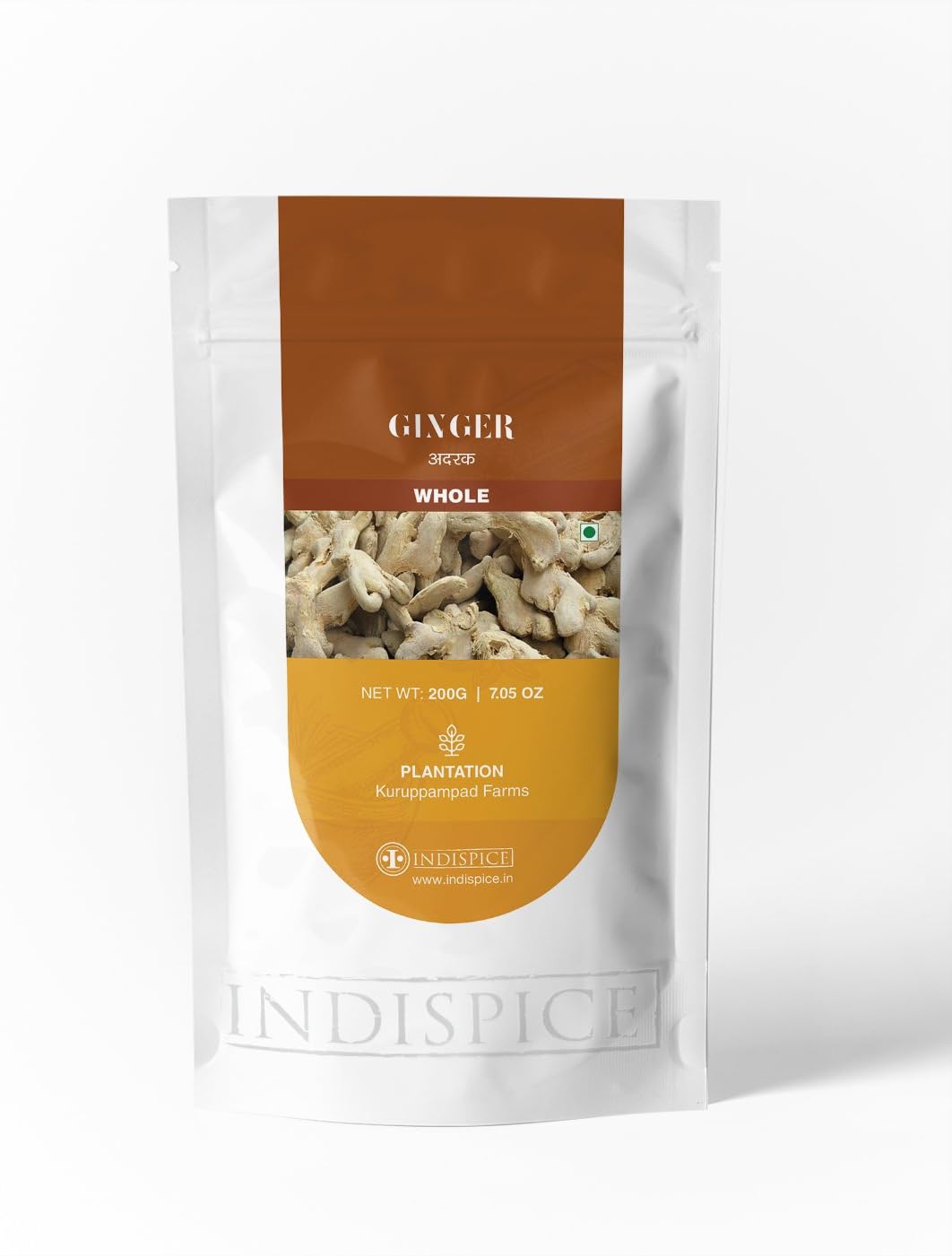 IndiSpice Finest Indian Dry Ginger Whole | Sourced From Finest Indian Plantations (7.05Oz)