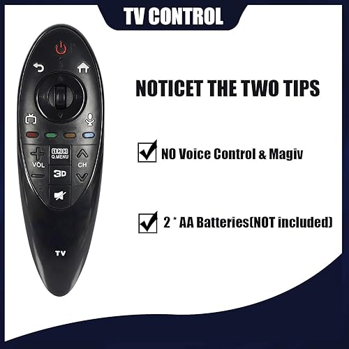 Miniatura 4 de Reemplazo de TV 3D Control remoto sin conflictos para LG TV 33 pies Control de distancia Durbale Televisión controlador para LG 3D TV AN-MR500G