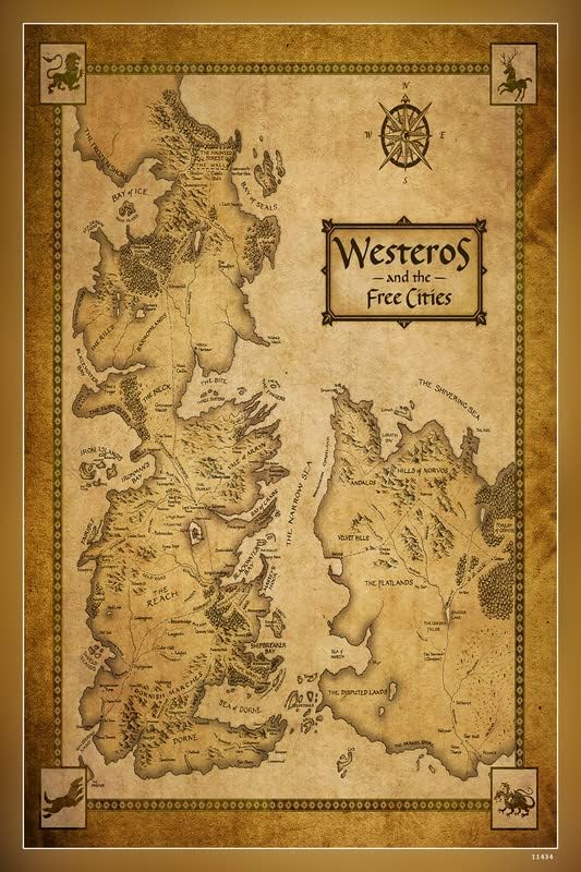 Westeros Map Poster