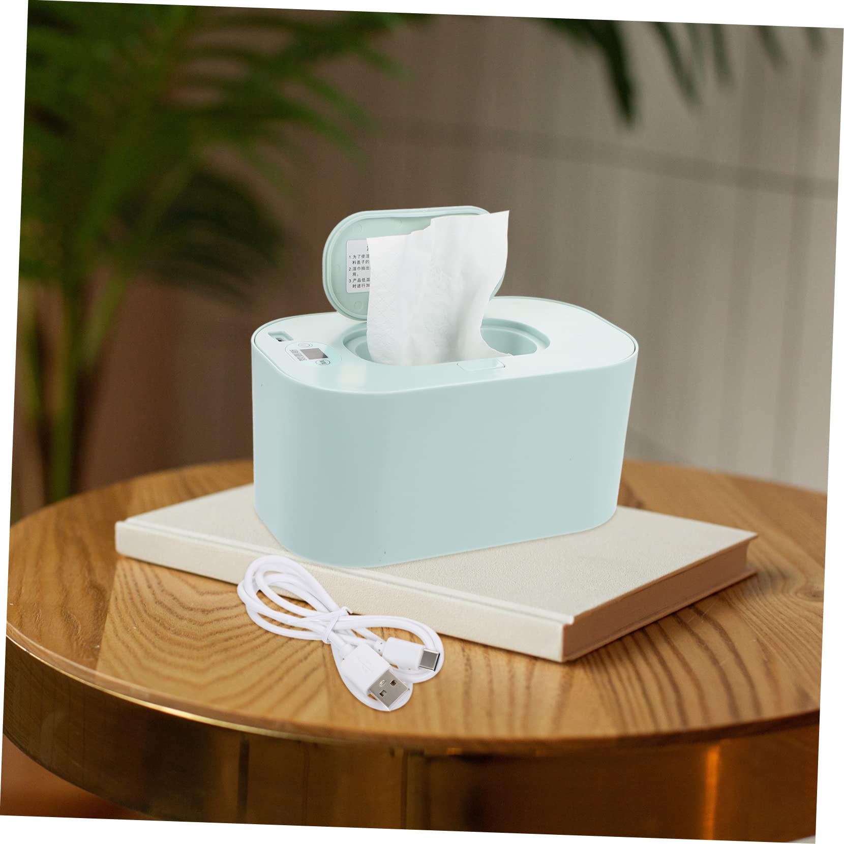 Calentador de Toallitas Húmedas Portátil USB Temperatura Constante para Bebés, Material Pp Seguro y Diseño Compacto para Uso en Hogar y Exterior