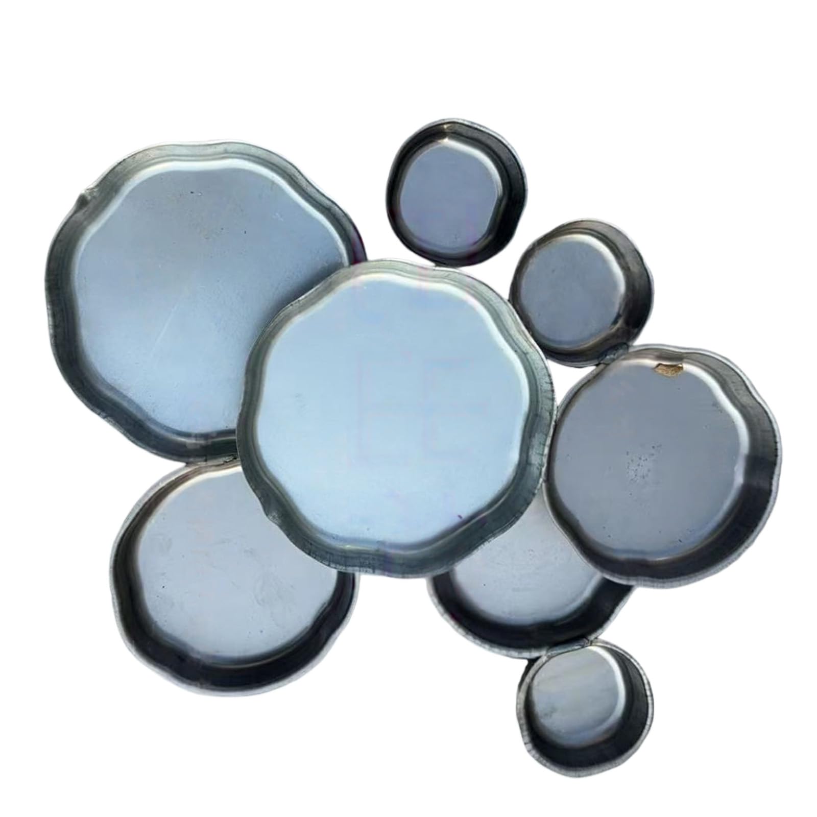 jiingekk Round Cluster Serving Bowls Clusters Decorative Bowl Snacks Tray for Chip & Dip Nut Appetizers Home Decors Gift Clusters Decorative Bowl