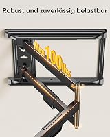 FORGING MOUNT TV Fali Tartó 37-75" Lapos/Ívelt TV-hez, 765 mm Hosszú Kar, 45 kg Teherbírás, Dönthető/Forgatható, VESA 600x400mm 5