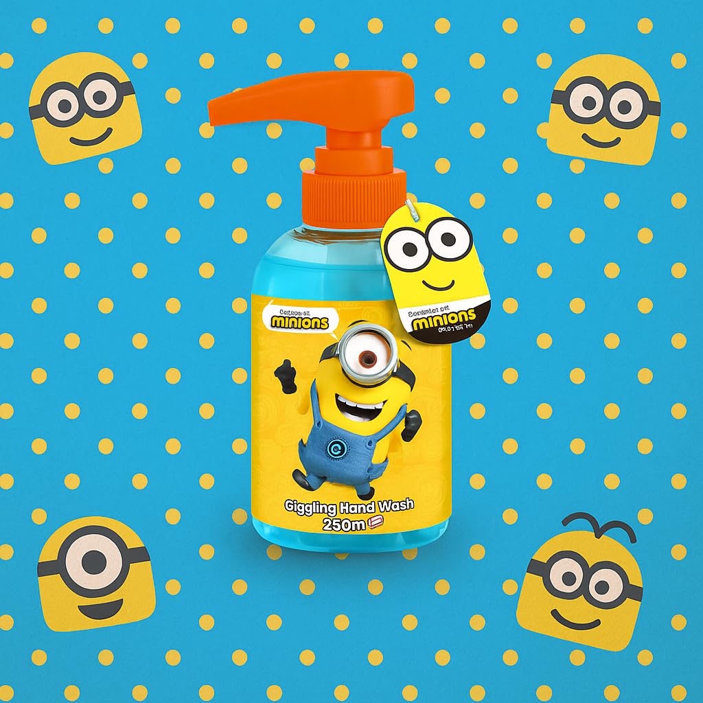 MINIONS Giggling Hand Wash 250 ml, Orange, 250 ml (Pack of 1) - Image 4