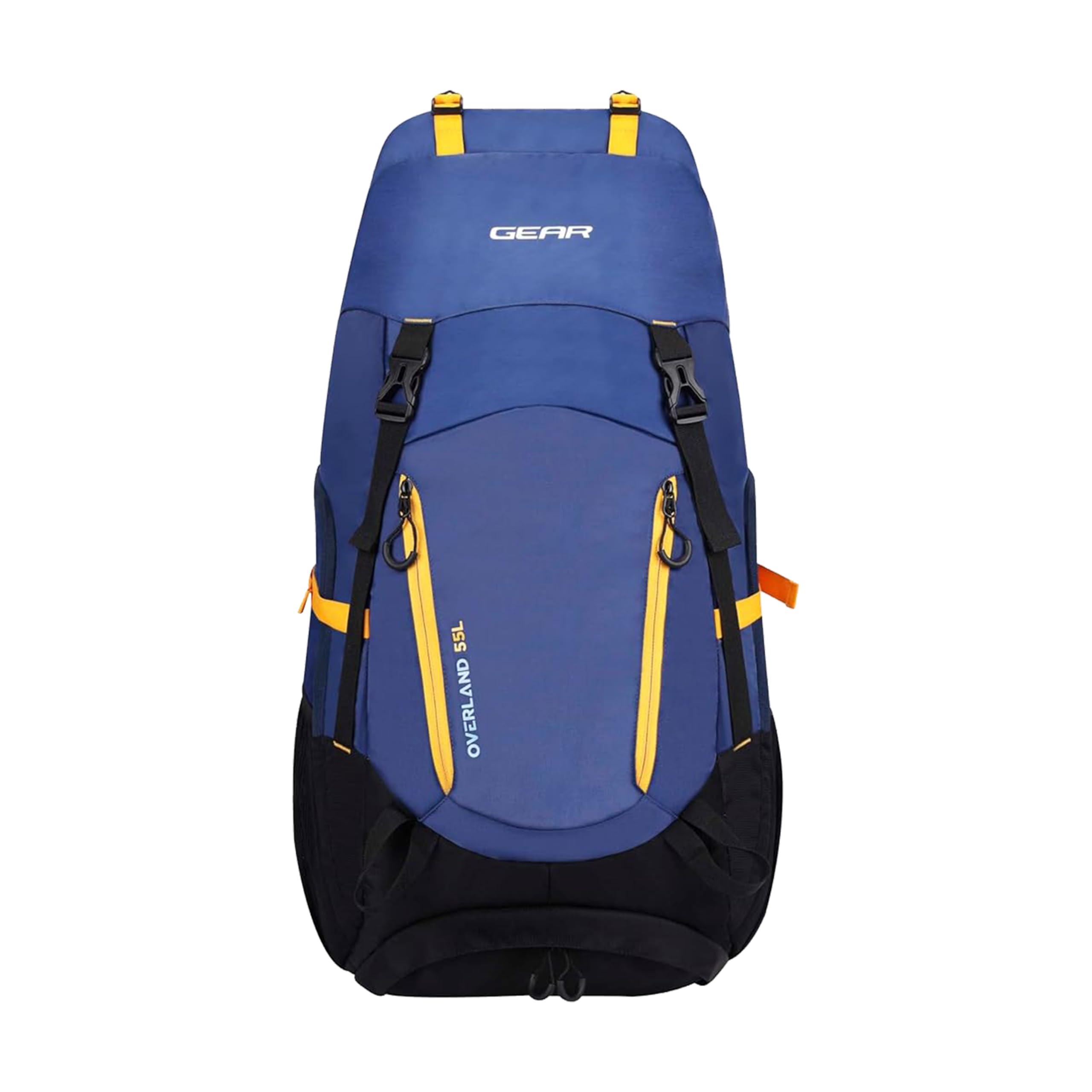 gear Overland 55L Extra Large Water Resistant Rucksack/Travel bag/For Men & Women(Blue - Yellow)-picture-37