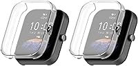 Vista 13 de Funda protectora de pantalla compatible con Amazfit Bip 3 Pro/Bip 3 Smart Watch Funda de TPU suave ultradelgado protector de pantalla para Amazfit