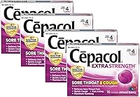 Vista 9 de Cepacol Pastillas extra fuertes para aliviar el dolor de garganta y la tos, 16 unidades, sabor a cereza, entumecimiento máximo, acción rápida