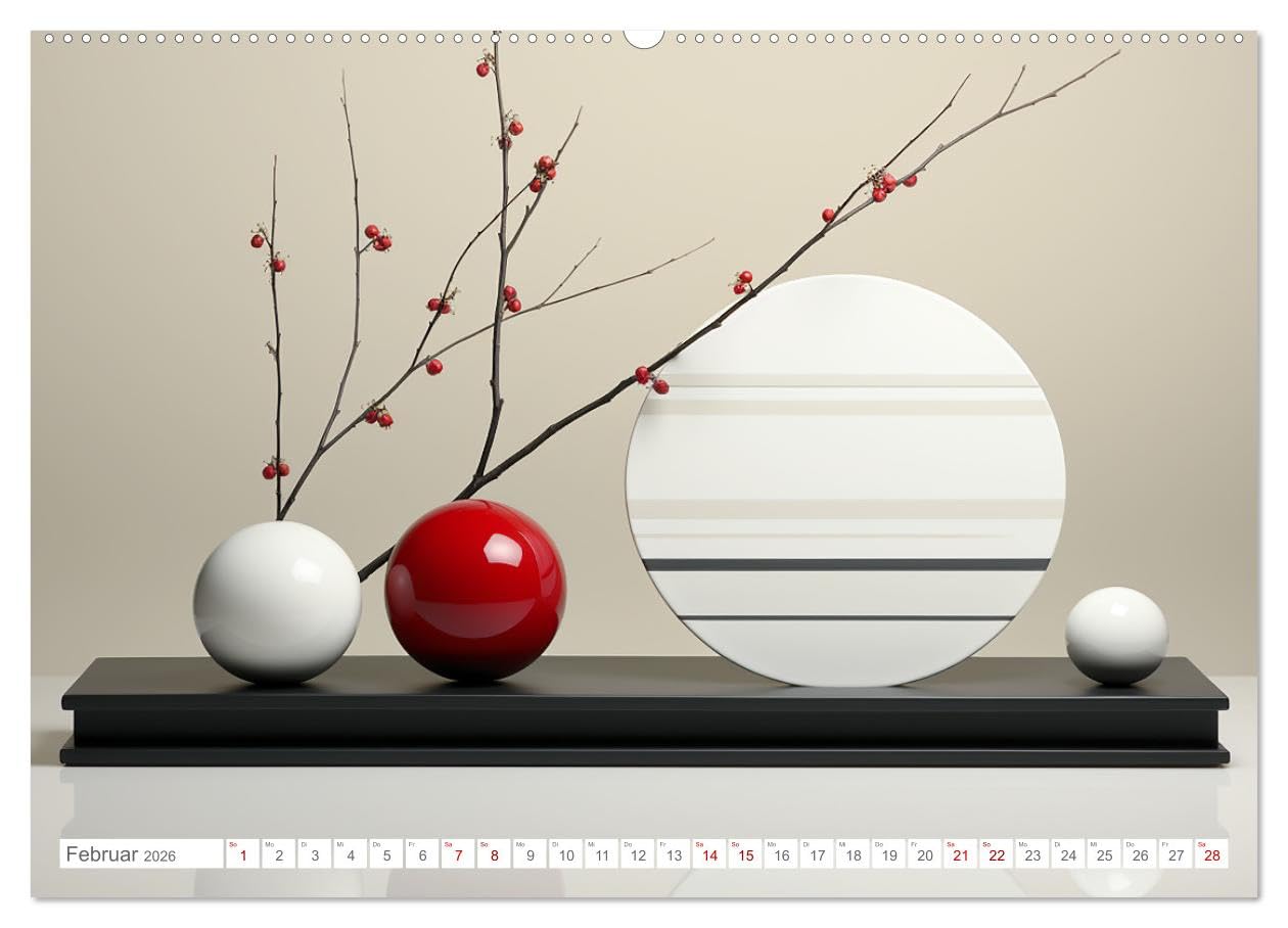 Zen (hochwertiger Premium Wandkalender 2026 DIN A2 quer), Kunstdruck in Hochglanz: Harmonische Zen-Bilder für Geist und Seele - KI generiert (CALVENDO Gesundheit)