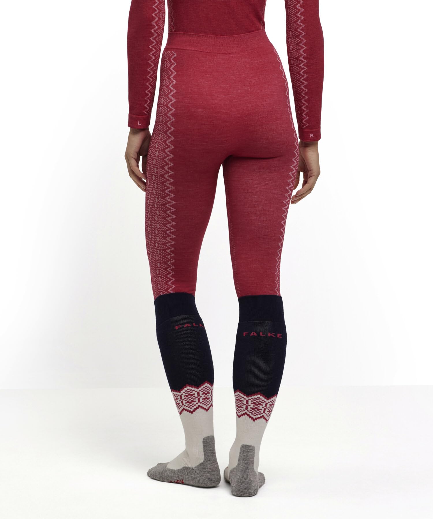 FALKE Wool-Tech 3/4 W Ti Lana Hilo Funcional Secado Rápido - Capa de Base Inferior Mujer