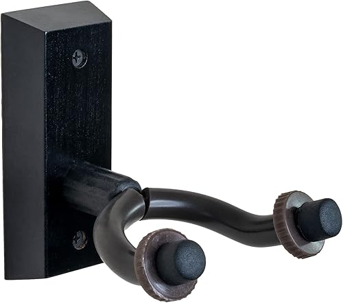 Mainstream Source Soporte de pared para colgar guitarra, soporte de pared con base acolchada y base de madera grande, ideal para guitarras
