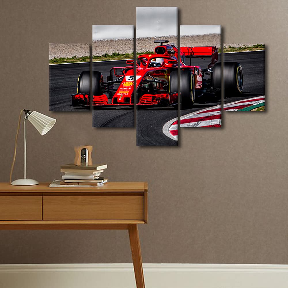 F1 Poster De Voiture De Course À 5 Panneaux Mclaren Mcl35M Gulf Lando