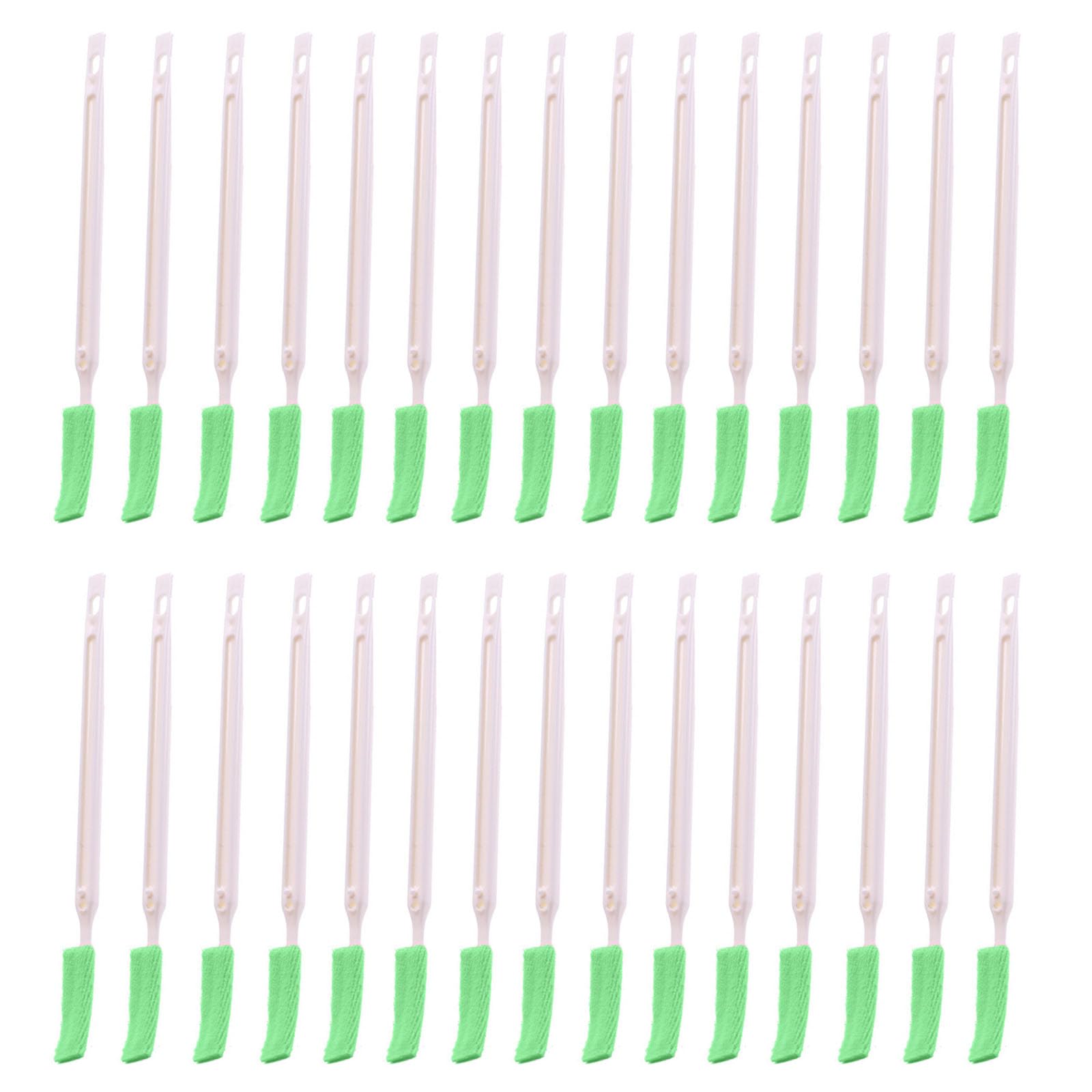 HUIKKJP エアコン掃除ブラシ 隙間ブラシ 30 本入 グリーン プロ推薦 空気清浄機/ファン/キッチン/トイレ/水筒 隙間掃除道具