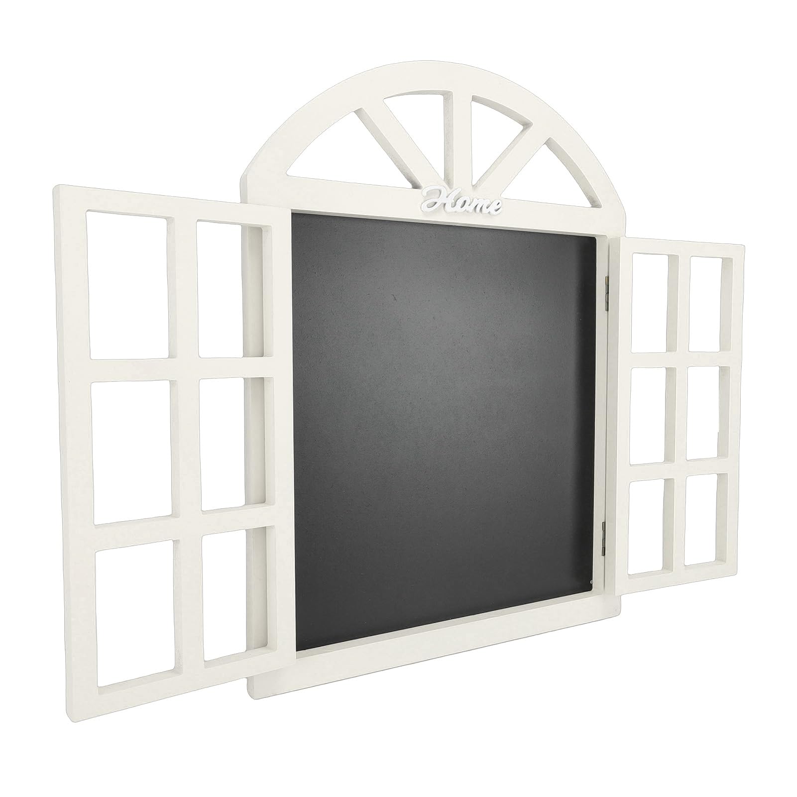 Hängende Kreidetafel, Abwischbare Holztafel in Fensterrahmenform mit Aufhängevorrichtung für Restaurants, Cafés, Hochzeiten und Wohnräume (7702A-02)